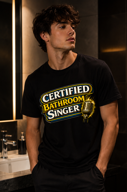 Certified Bathroom Singer™ - T-Shirt - Black