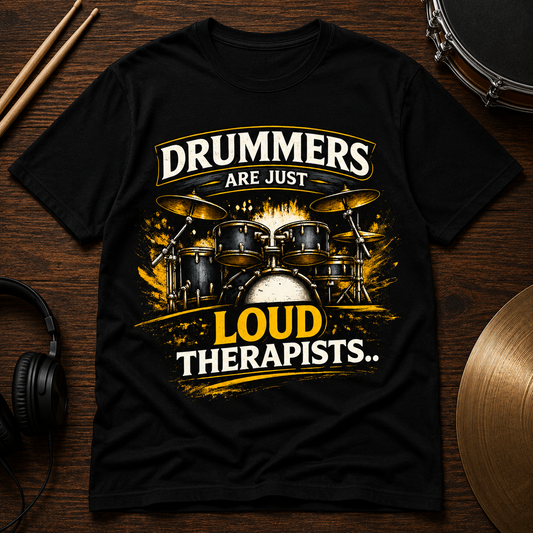 Drummers Are Just Loud Therapists™ - Unisex Classic Crew T-Shirt