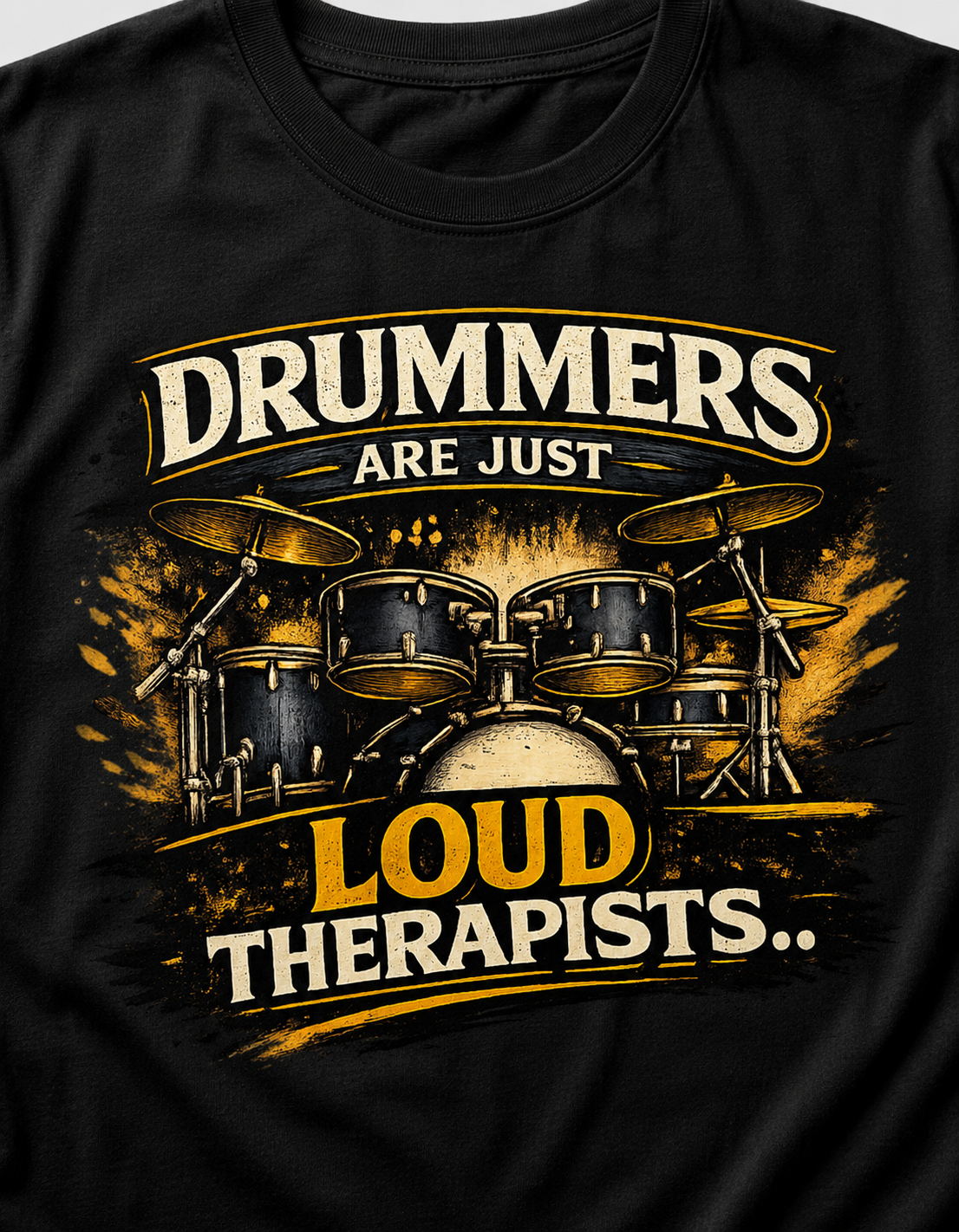 Drummers Are Just Loud Therapists™ - Unisex Classic Crew T-Shirt
