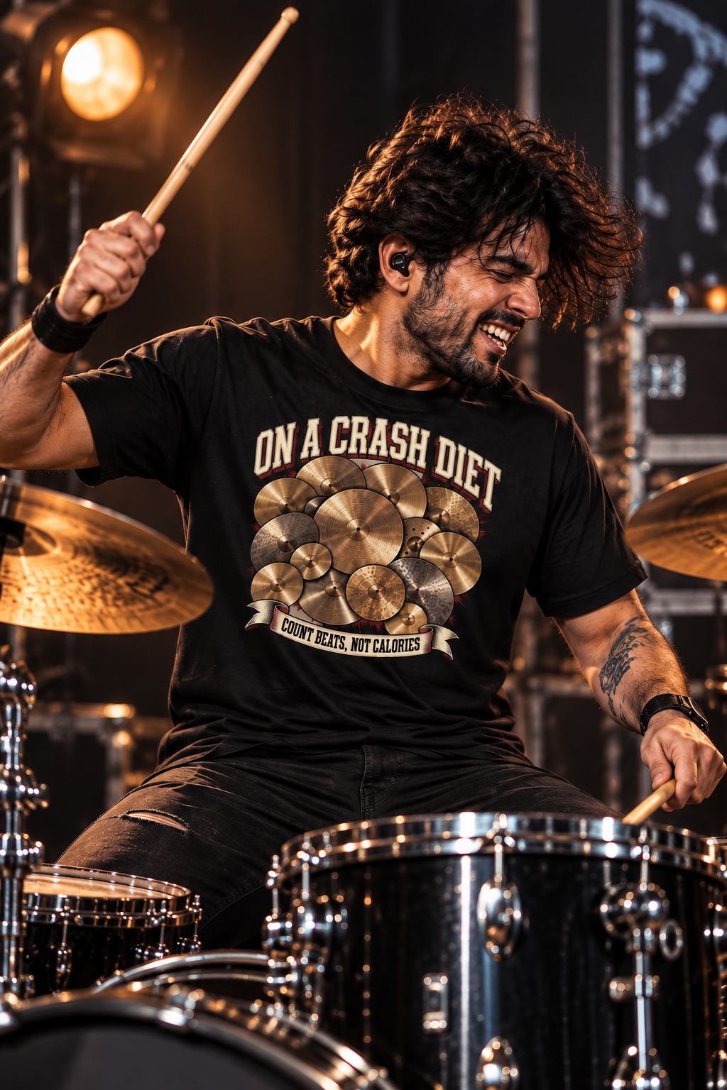 On A Crash Diet™ - Drummer Tee