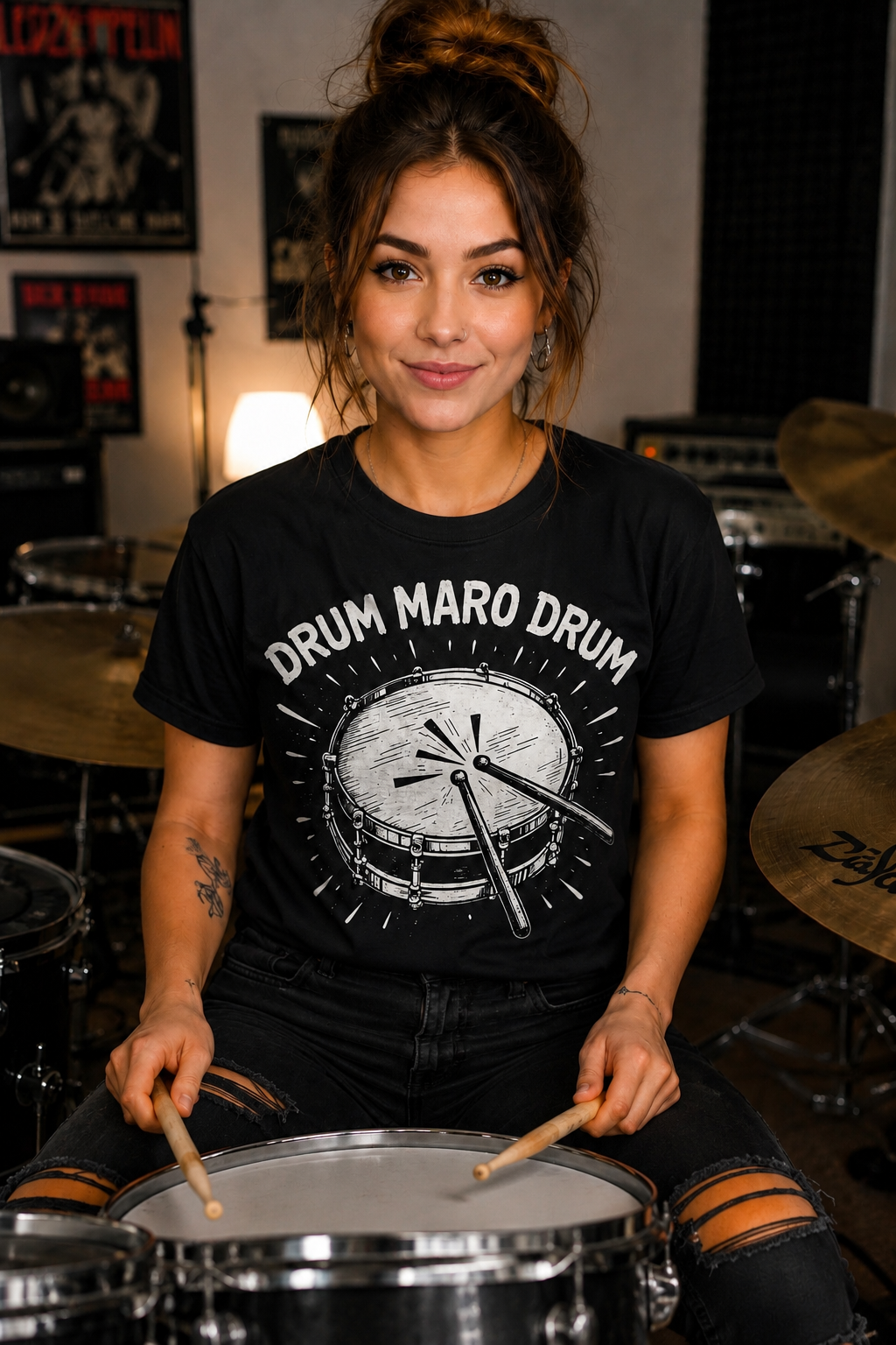 Drum Maro Drum™ –  Drummer T-Shirt for Rhythm Lovers