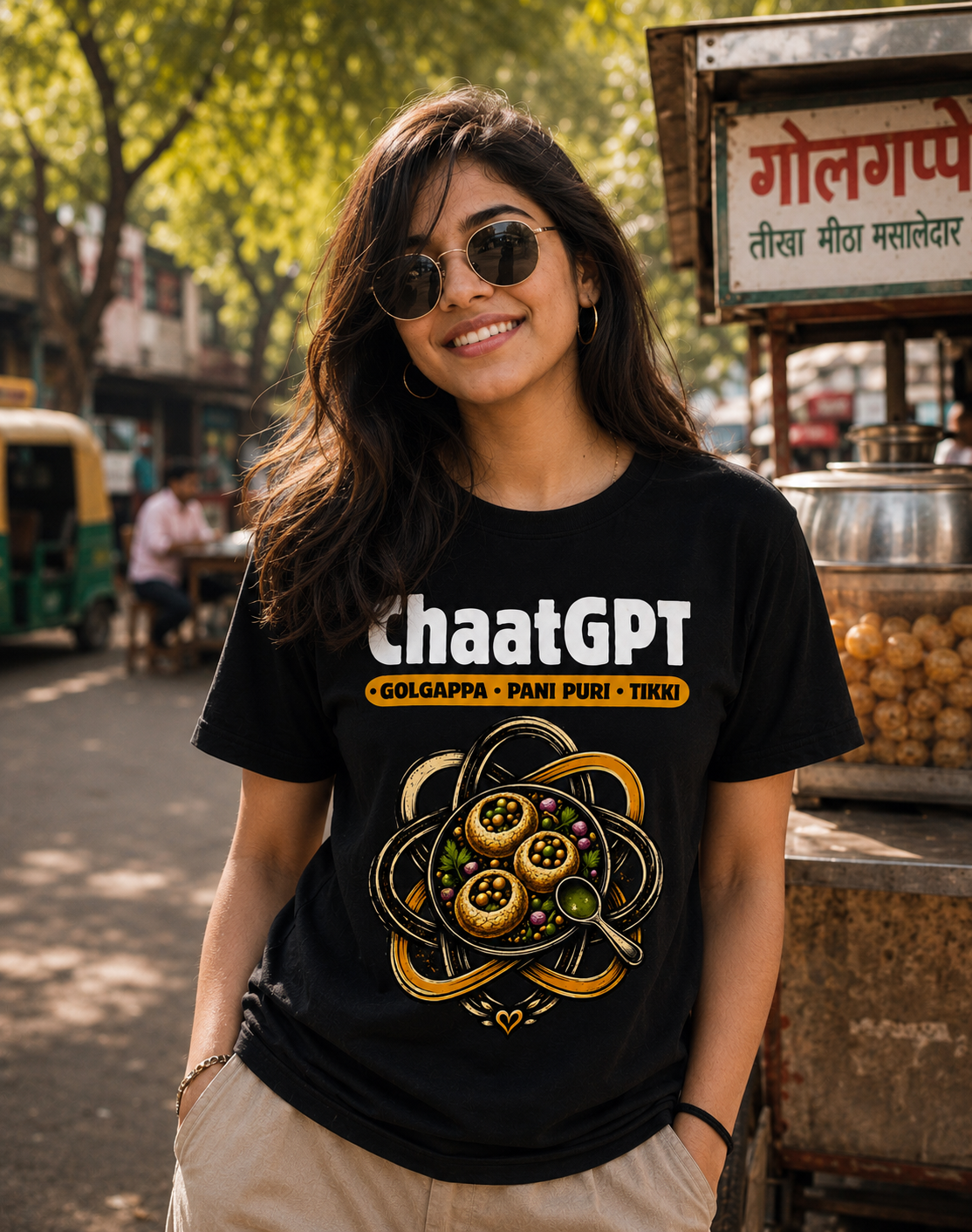 ChaatGPT™ – Artificial Intelligence. Natural Cravings. Premium Graphic Tee