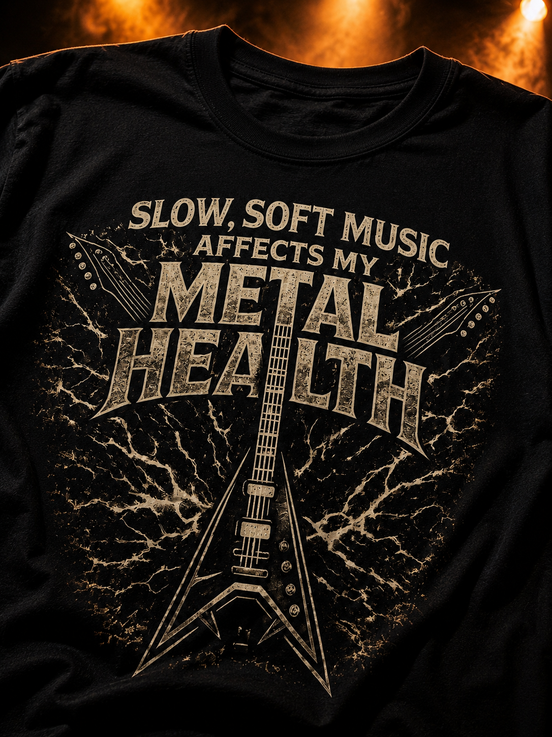 Metal Health Tee™ – For Those Who Like Their Music Loud
