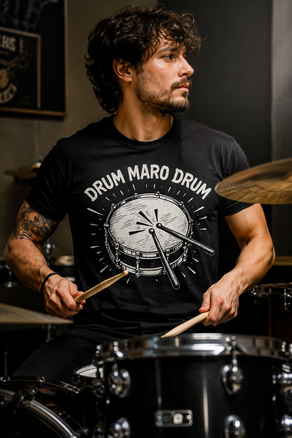 Drum Maro Drum™ –  Drummer T-Shirt for Rhythm Lovers