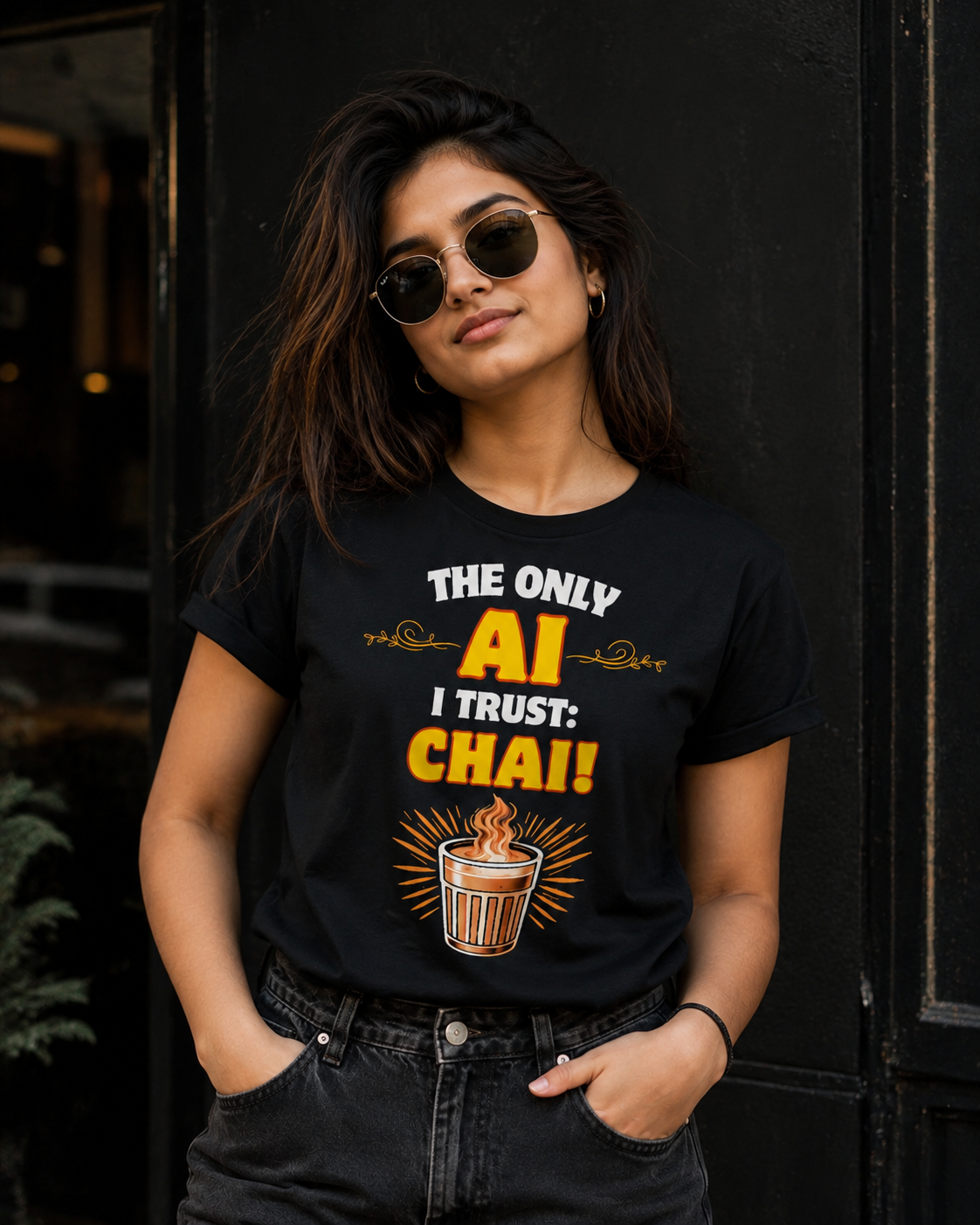 The Only AI I Trust: Chai™ – Premium Graphic Tee - Because some intelligence is artificial. Chai is real.