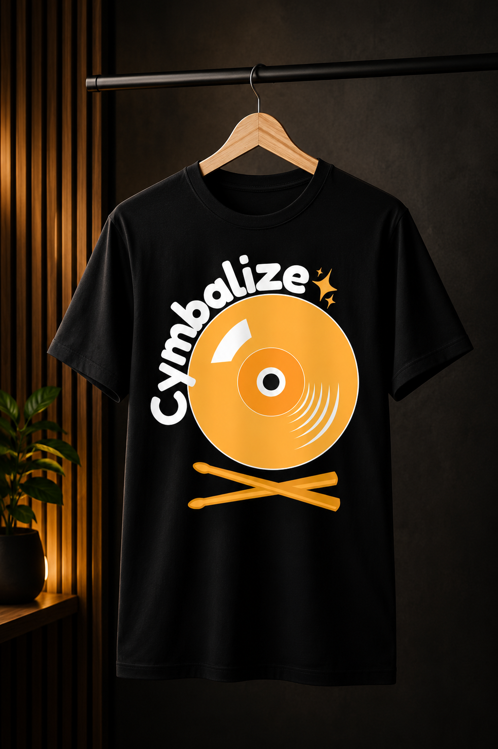Cymbalize™ - Drummer Tee - Black
