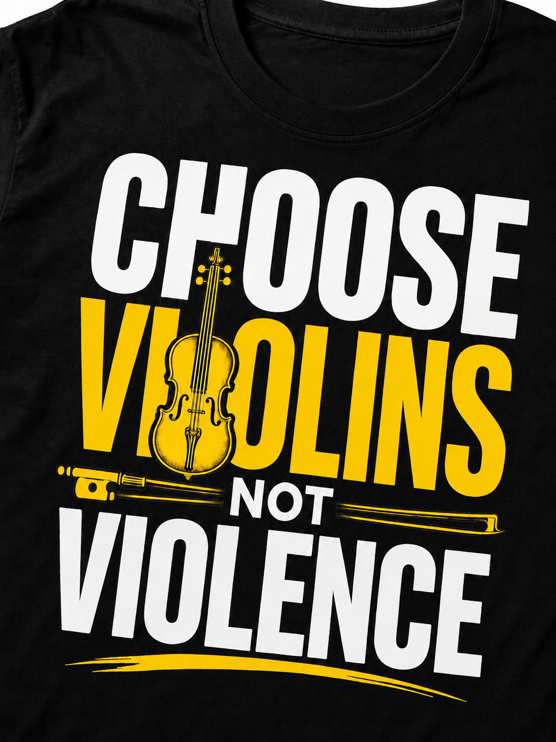 Choose Violins Not Violence™ - Music Tee 🎻