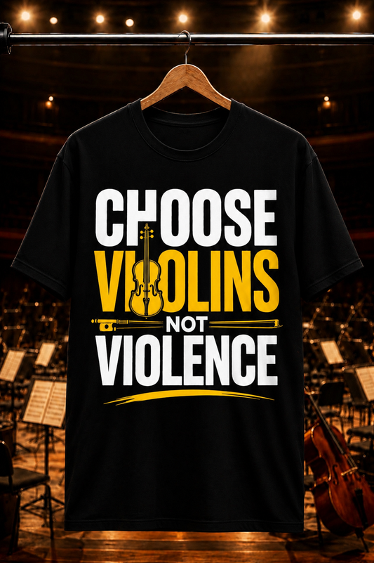 Choose Violins Not Violence™ - Making the world sound better, one note at a time. 🎻