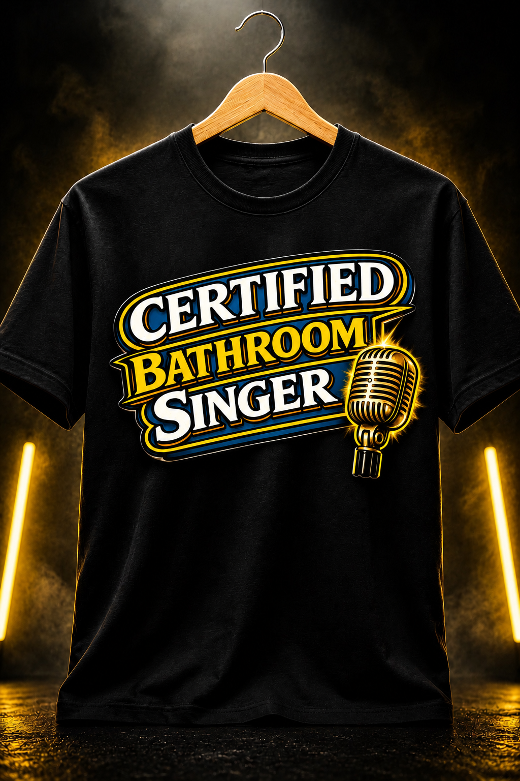 Certified Bathroom Singer™ - T-Shirt - Black
