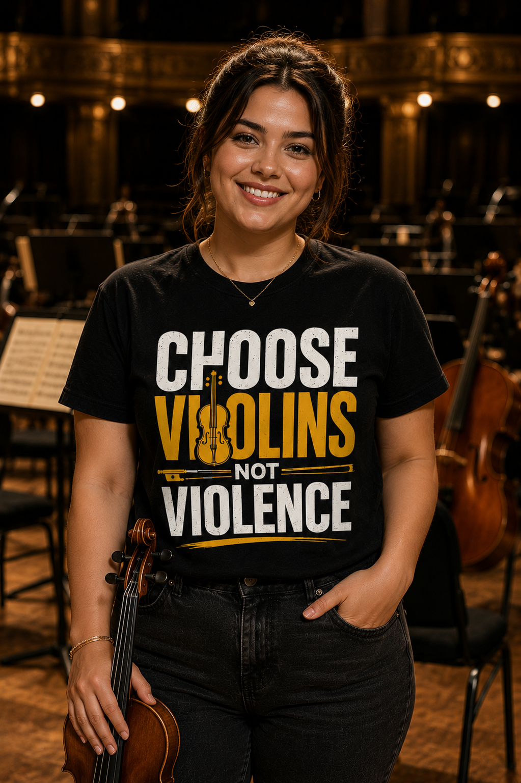 Choose Violins Not Violence™ - Making the world sound better, one note at a time. 🎻