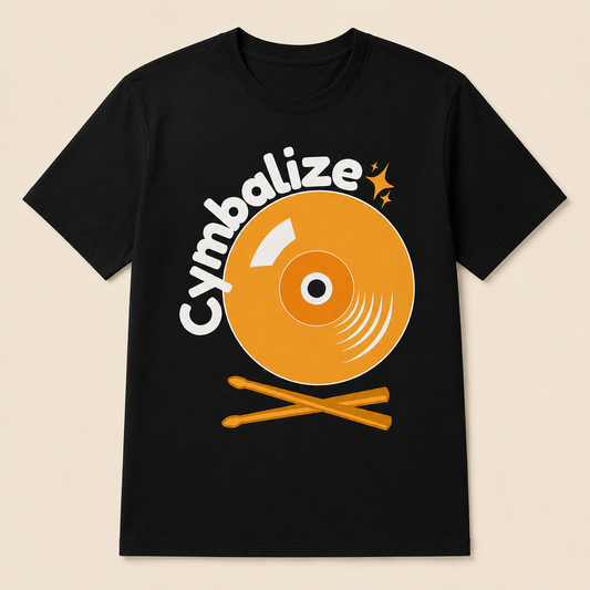 Cymbalize™ - Drummer Tee - Black