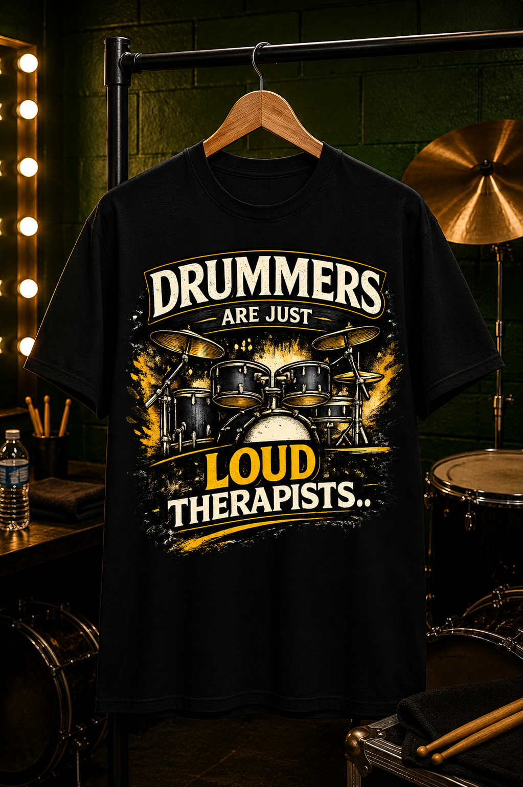 Drummers Are Just Loud Therapists™ - Unisex Classic Crew T-Shirt
