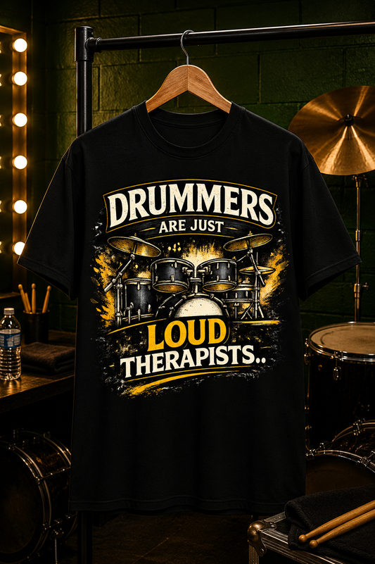 Drummers Are Just Loud Therapists™ - Unisex Classic Crew T-Shirt