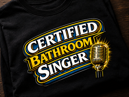 Certified Bathroom Singer™ - Shower Superstar Tee