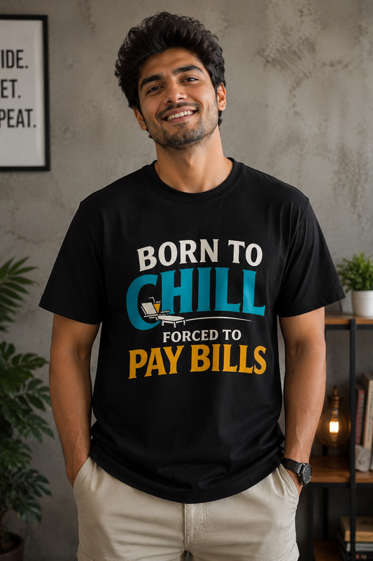 Born To Chill, Forced To Pay Bills™ - Everyday Mood Tee