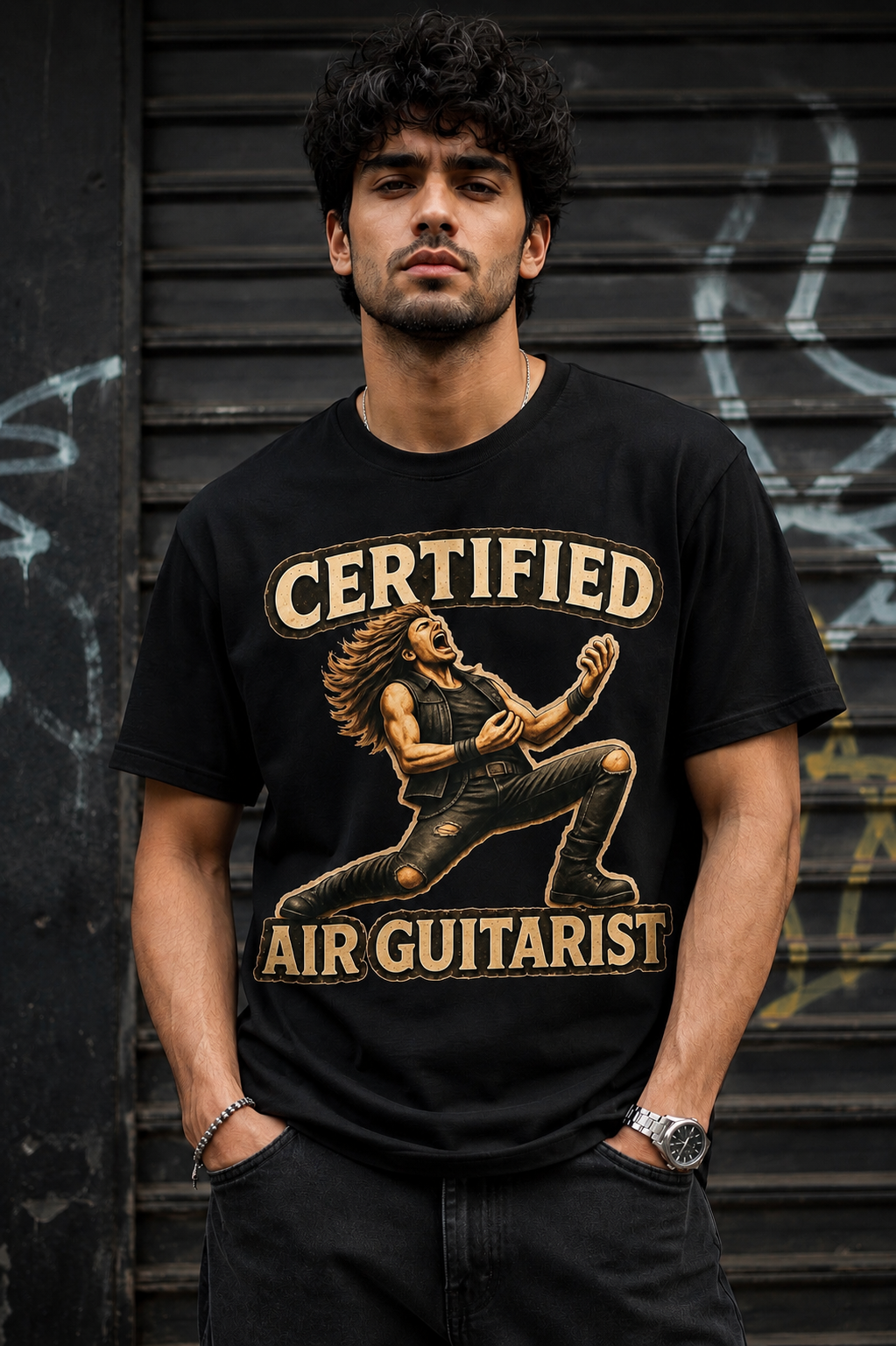 Certified Air Guitarist™ - For Imaginary Guitar Heroes