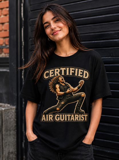 Certified Air Guitarist™ - For Imaginary Guitar Heroes