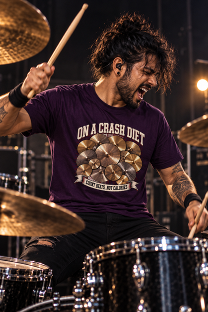 On A Crash Diet™ - Drummer Tee