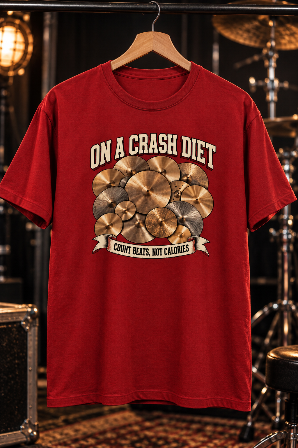 On A Crash Diet™ - Drummer Tee