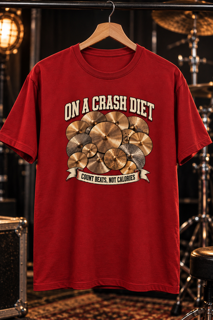 On A Crash Diet™ - Drummer Tee