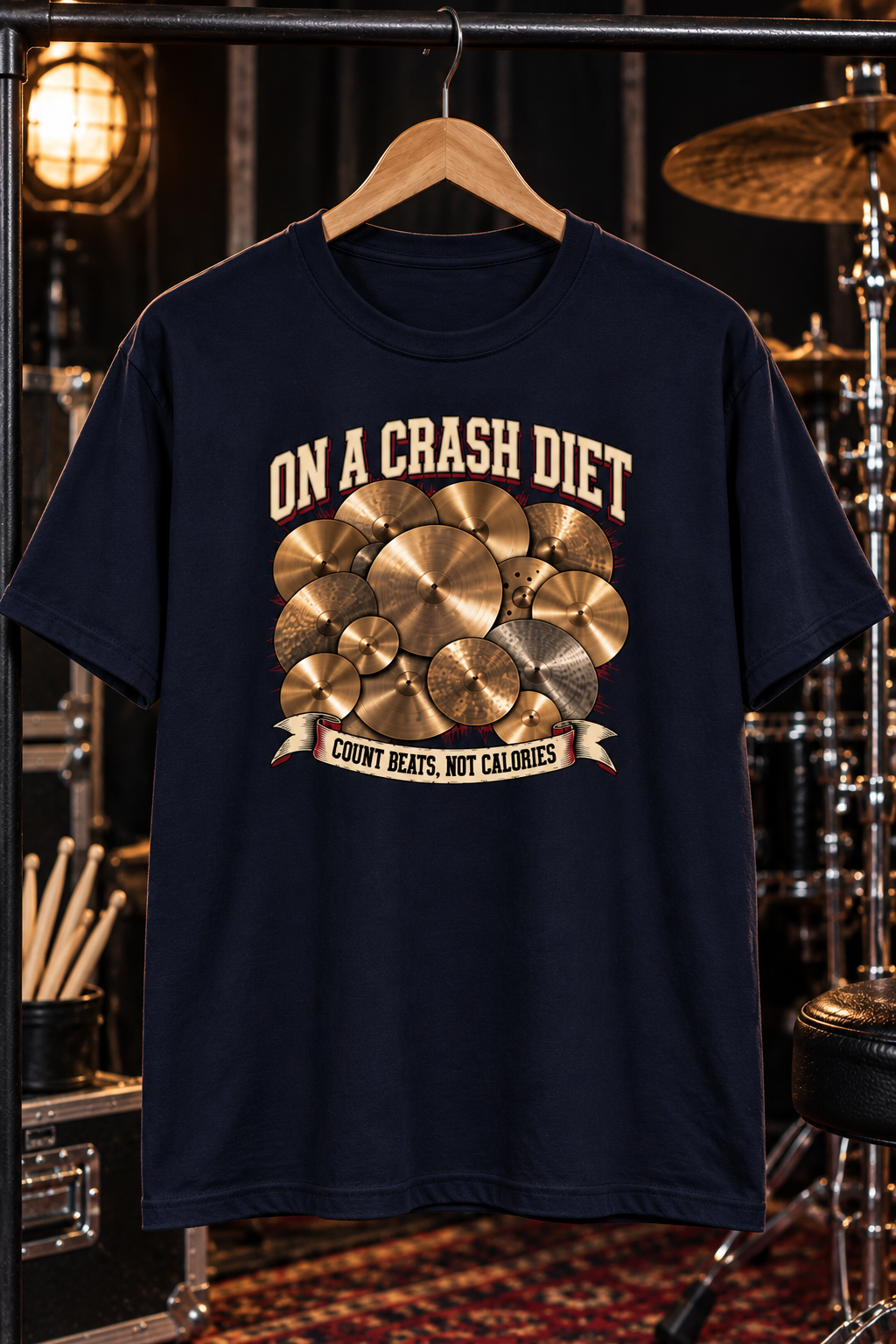 On A Crash Diet™ - Drummer Tee