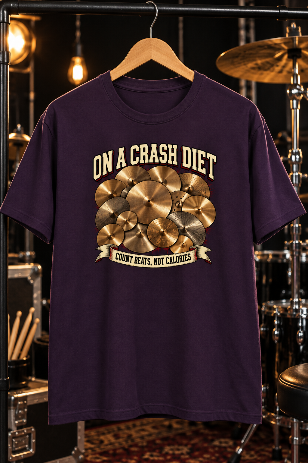 On A Crash Diet™ - Drummer Tee